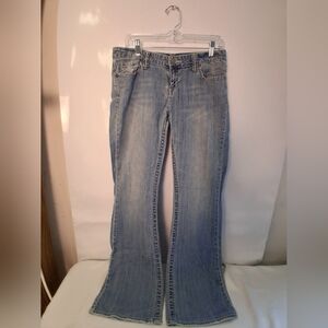 Aeropostale Blue Flare Wide Leg Denim